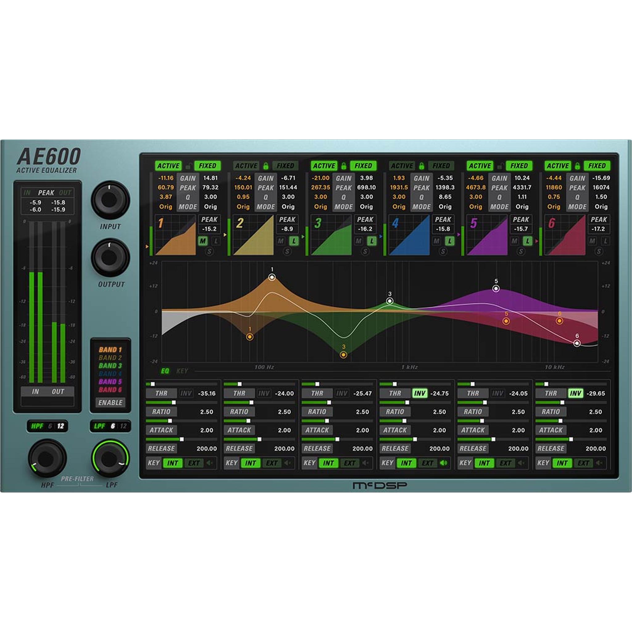 AE600 Active EQ v7 User Interface